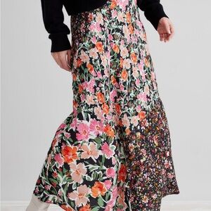 Anthropologie Kachel Georgia Printed Midi Skirt